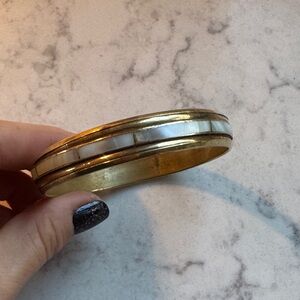 Vintage Indian Brass w/inlaid Mother of Pearl